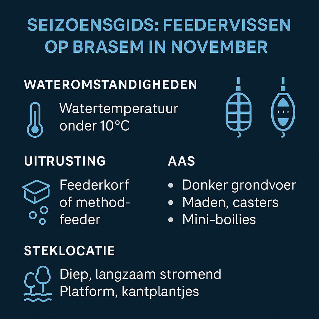 Feedervissen op brasem in november – Tips & Strategieën