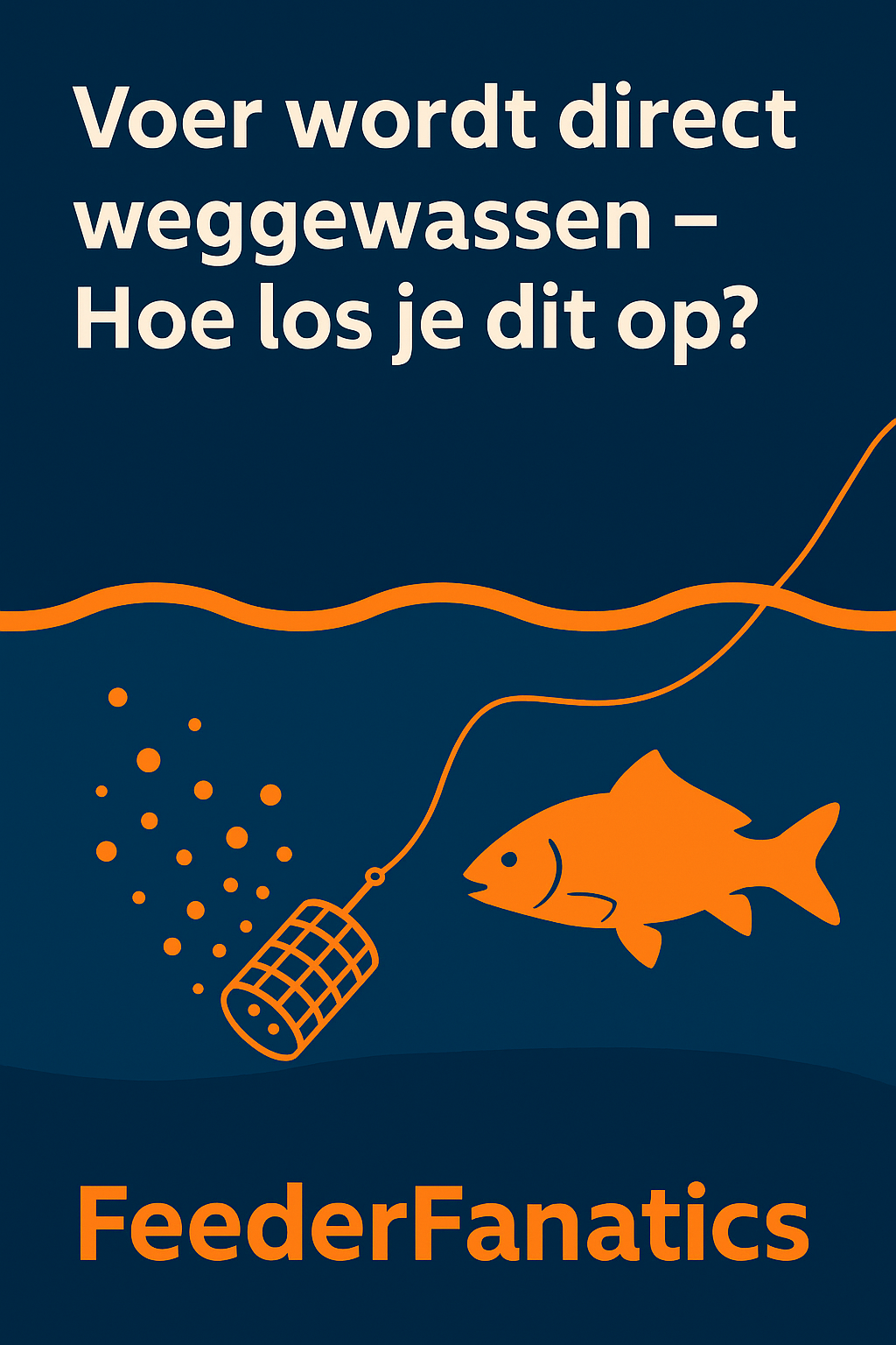 Voer wordt direct weggewassen